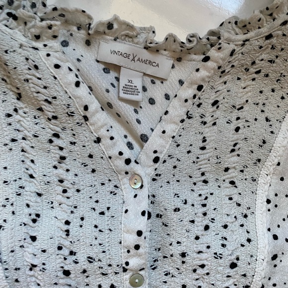 Vintage America button down blouse , size XL. - Picture 8 of 10